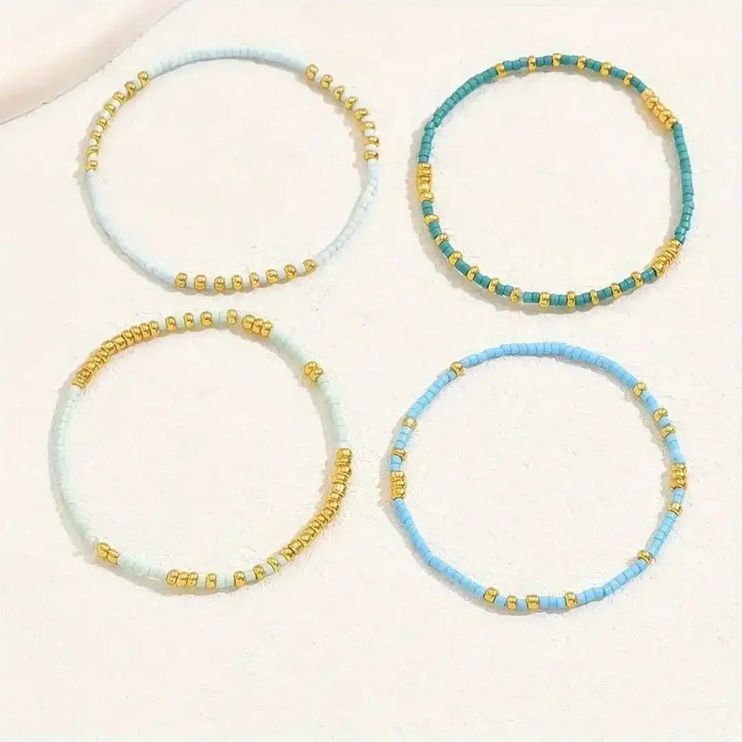 Bracelet Bohémien Chic en Perles Turquoise