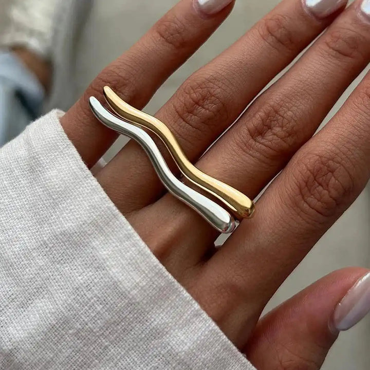 Minimalist Gold Branch Ring