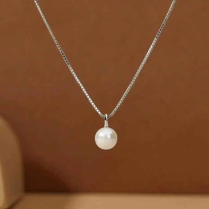 Collier Pendentif en Perle Classique