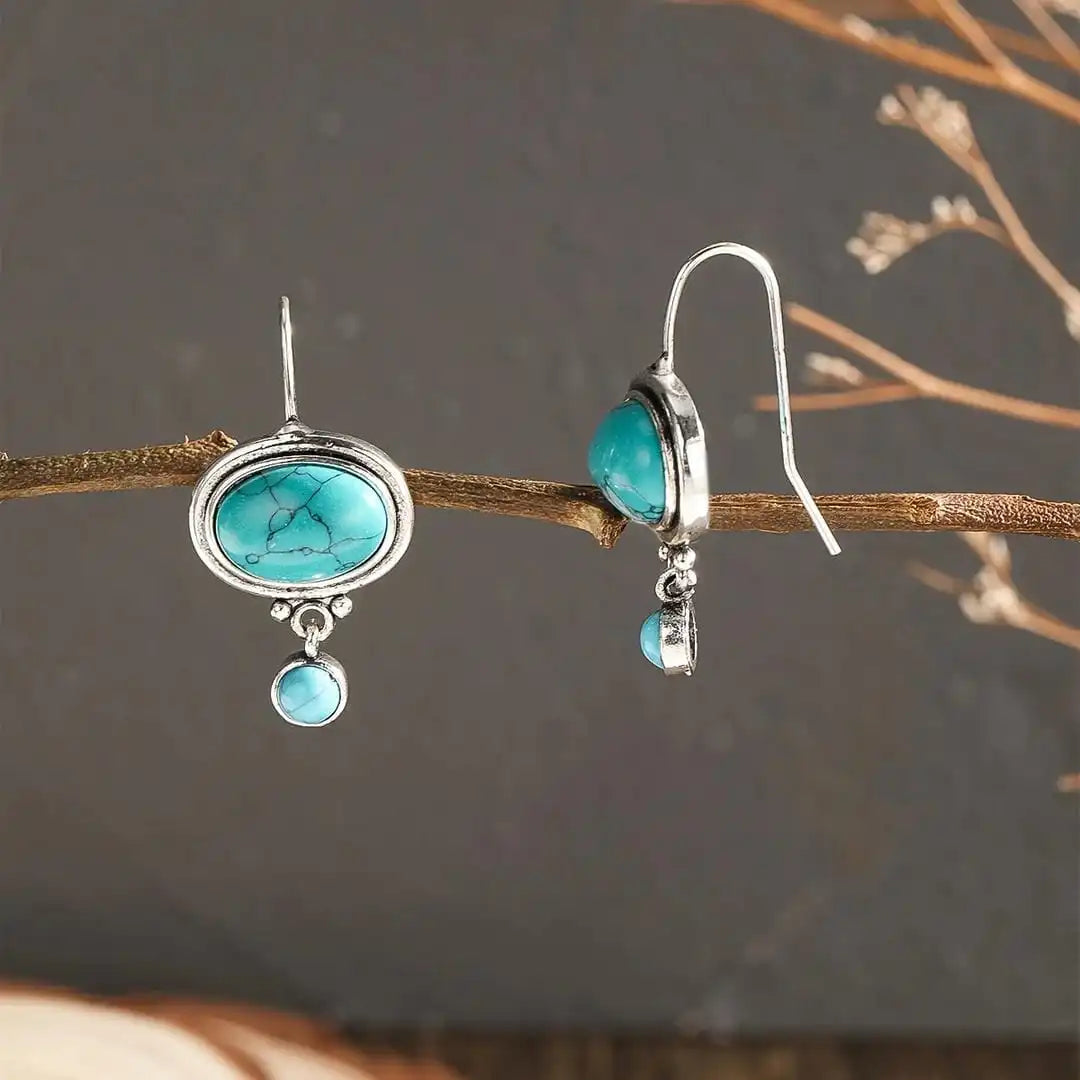 Gouttes de Fleurs en Argent Minimalistes