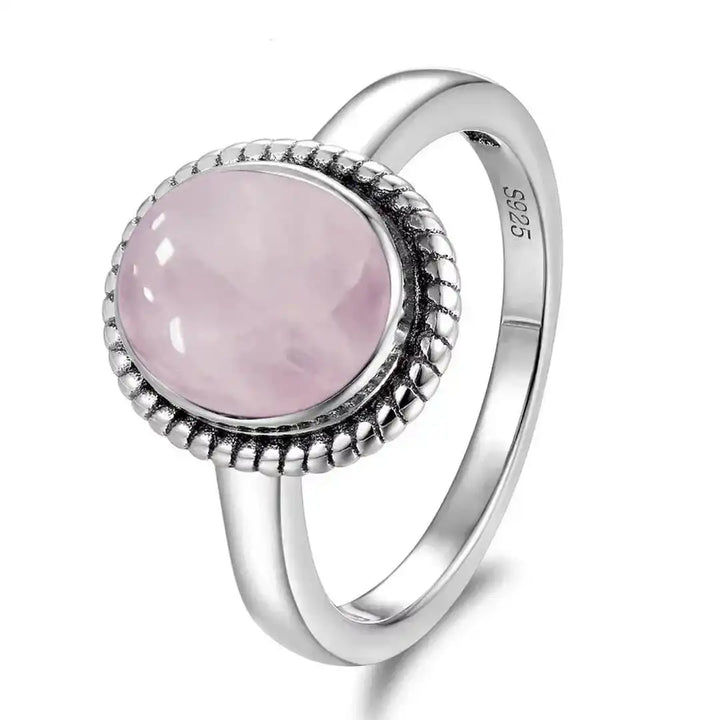 Bague Ovale Classique en Argent avec Corde