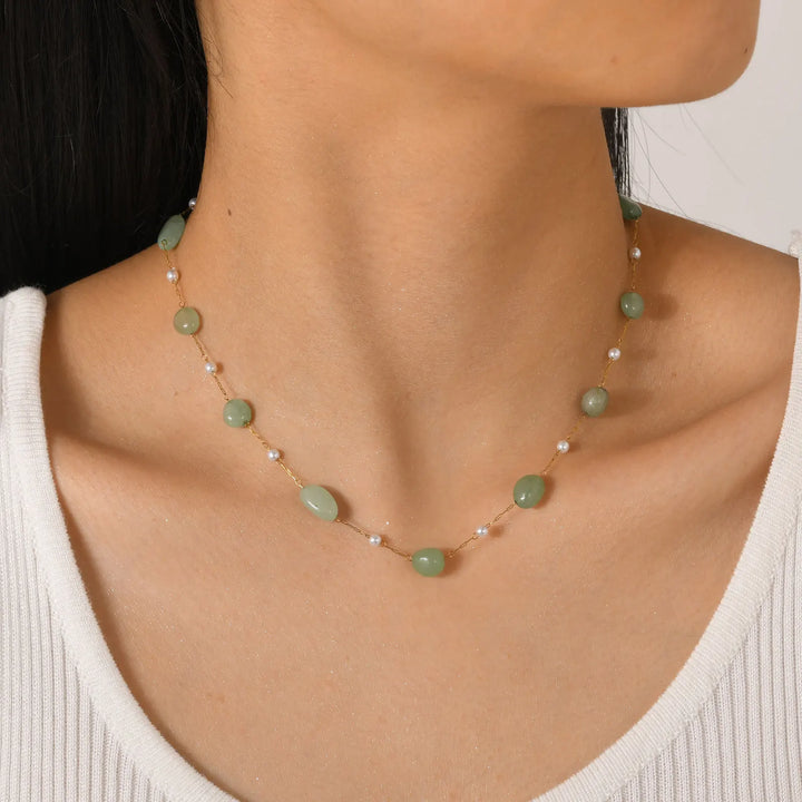 Collier Bohémien en Chaîne de Perles