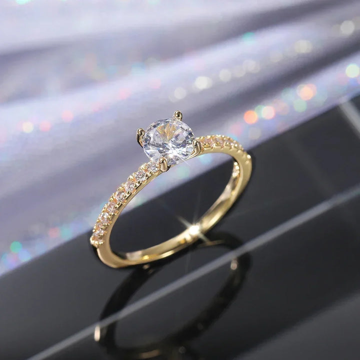 Bague Éternité Radiant en Zirconium