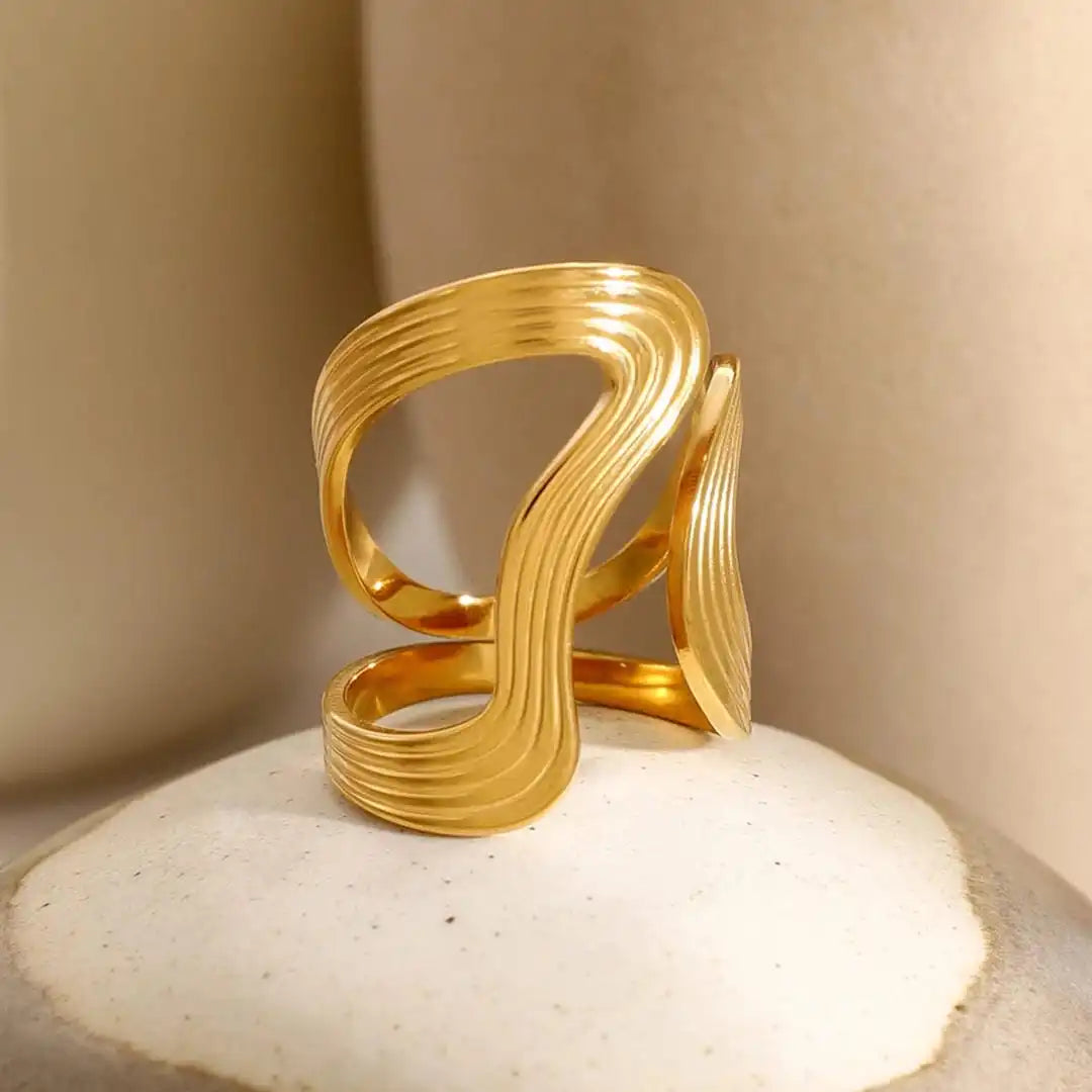 Bague Exquise en Or avec Perles