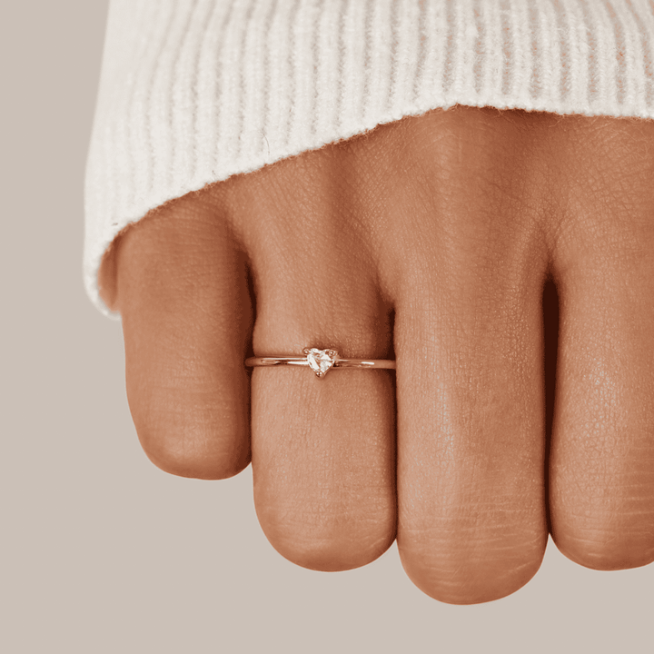 Bague Cœur en Cristal d&
