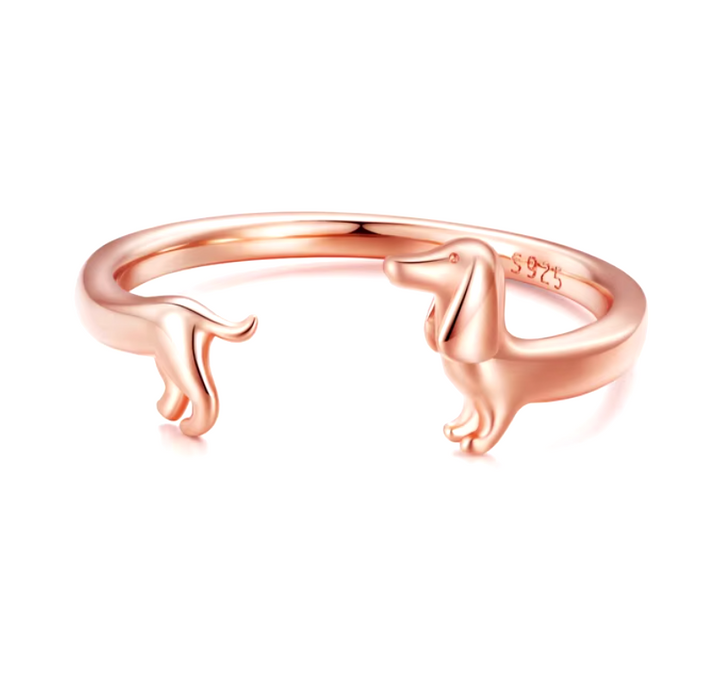 Bague Enroulée Teckel - Pour l&