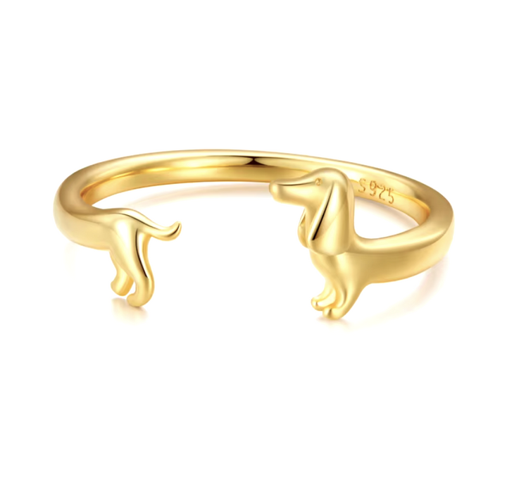 Bague Enroulée Teckel - Pour l&