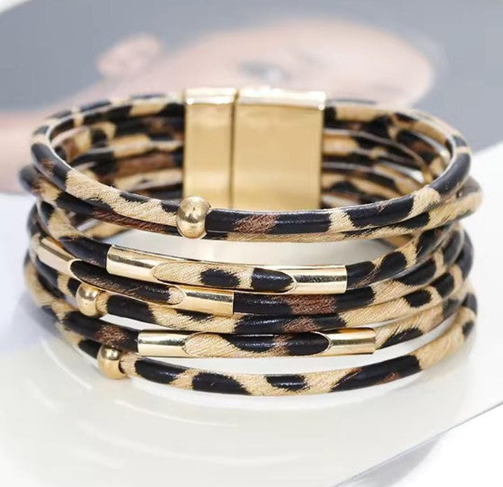 Bracelet Enveloppant Multicouche Largeau Boho
