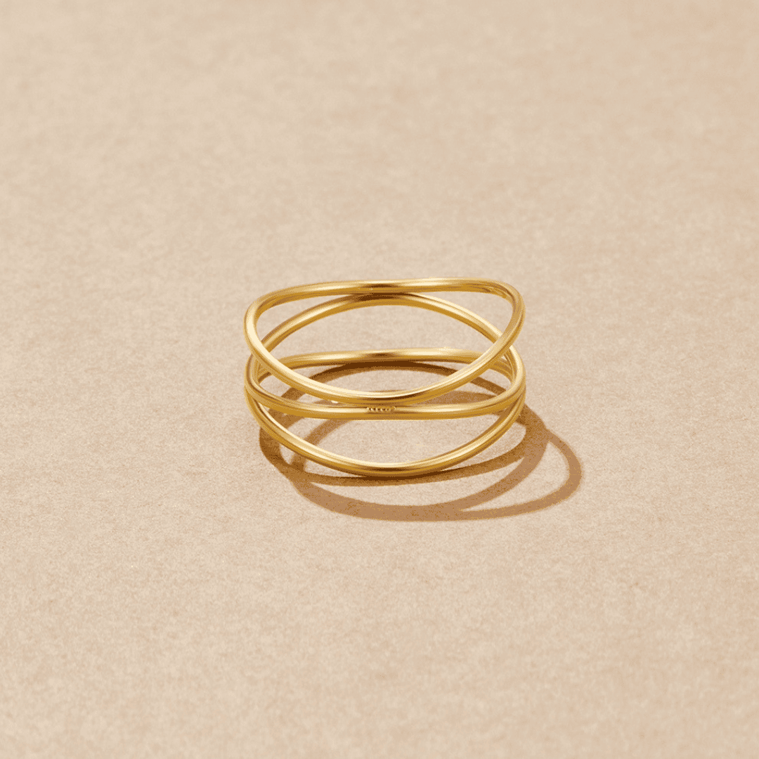 Bague en Or Boucle Infini
