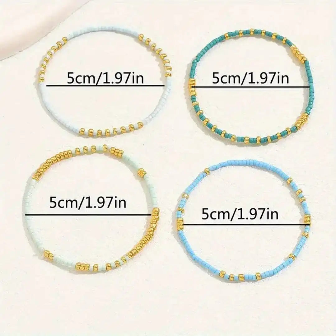 Bracelet Bohémien Chic en Perles Turquoise