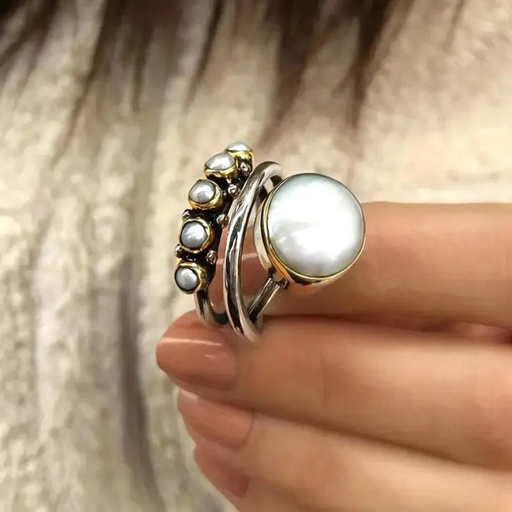 Ensemble de Bagues en Perles Empilées