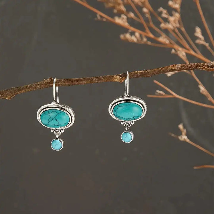 Gouttes de Fleurs en Argent Minimalistes