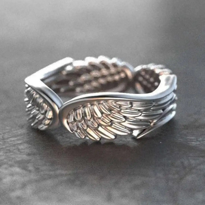 Bague Ajustable en Argent avec Ailes d&