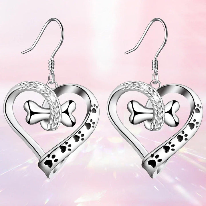 2-Piece Jewellery Set with Paw, Heart &amp; Bone Charms