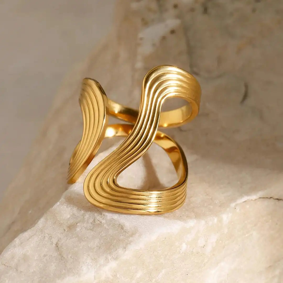 Bague Exquise en Or avec Perles