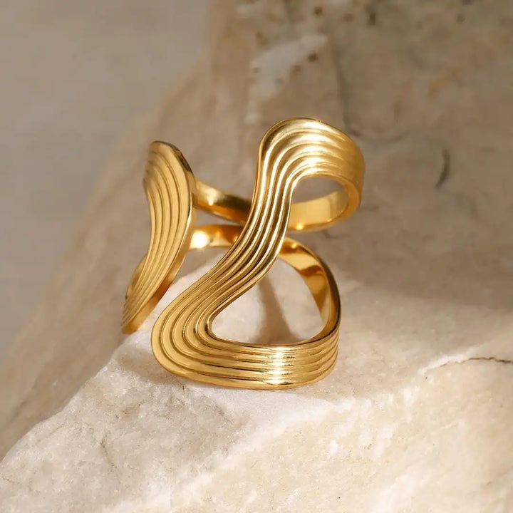 Bague Exquise en Or avec Perles