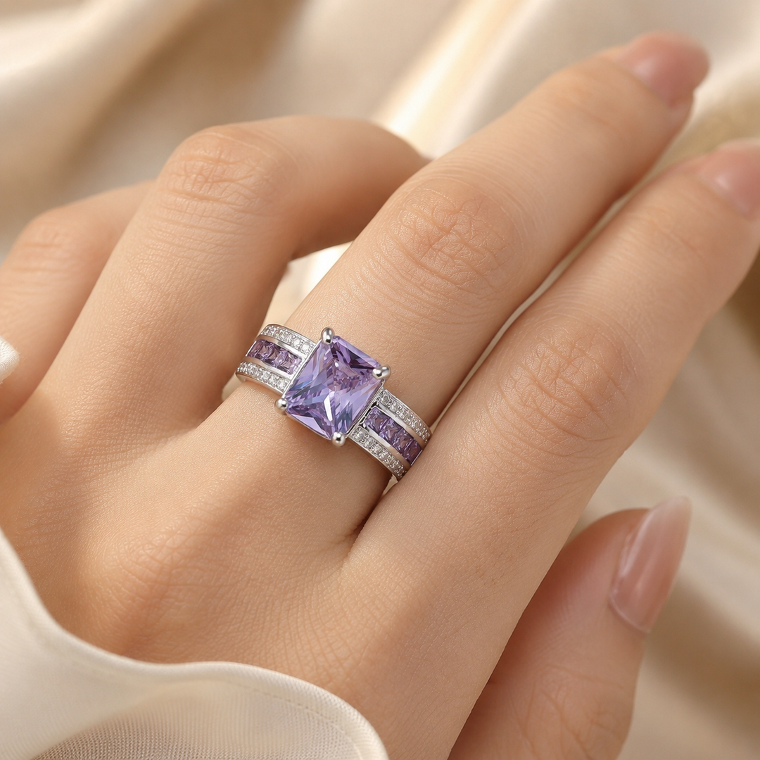 Amethyst Silver Ring