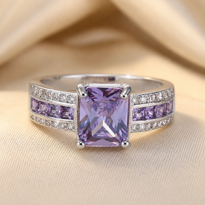 Amethyst Silver Ring