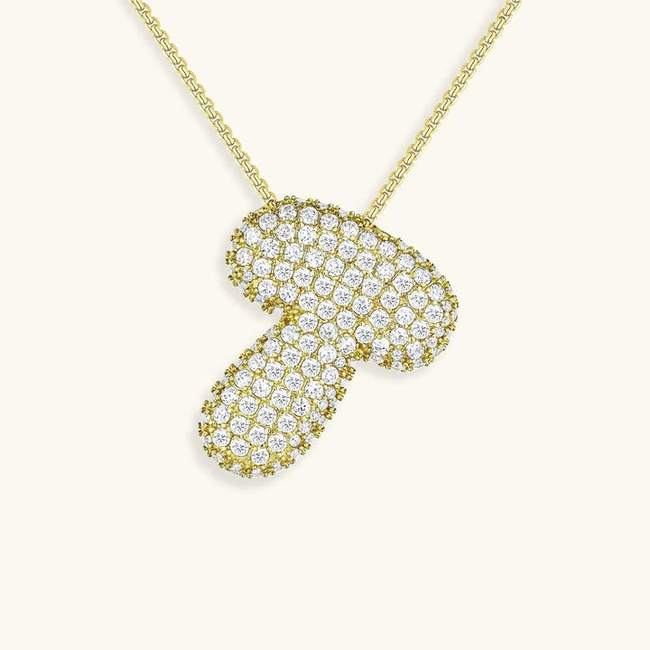 Collier Initial en Cristaux Boules