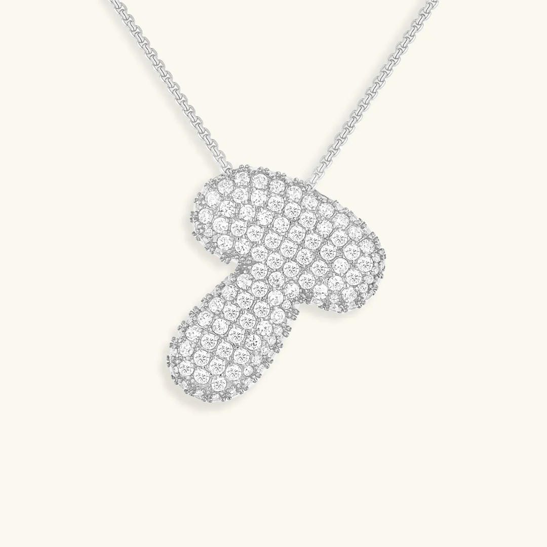 Collier Initial en Cristaux Boules