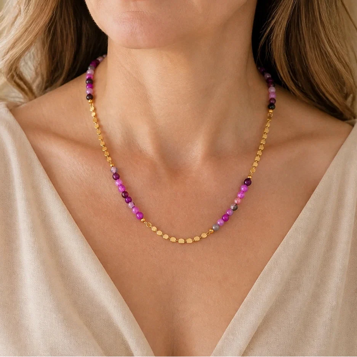 Collier intemporel en perles d&