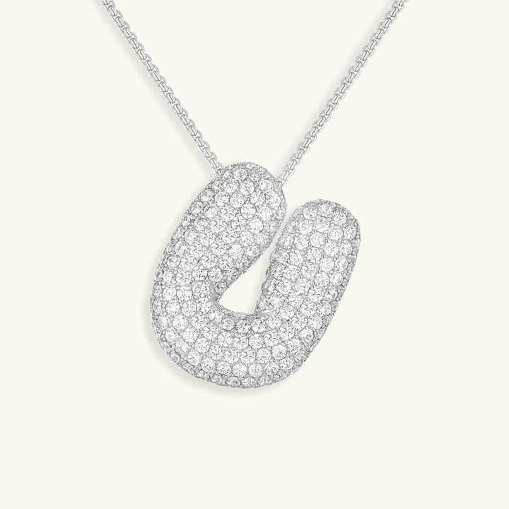 Collier Initial en Cristaux Boules
