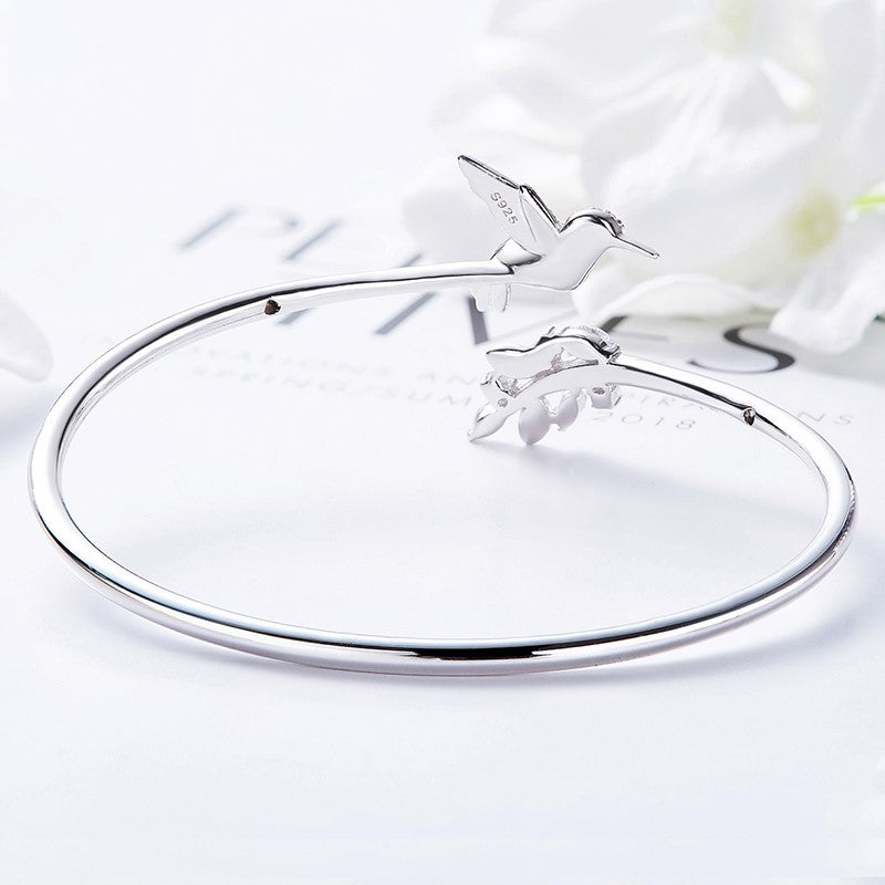 Bague Colibri Ajustable ornée d&