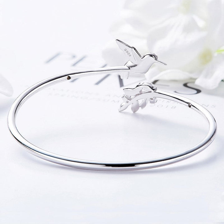 Bague Colibri Ajustable ornée d&