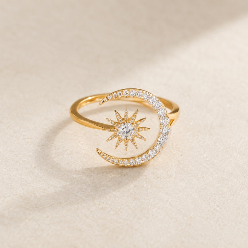 Bague Majestueuse en Zirconia Lune