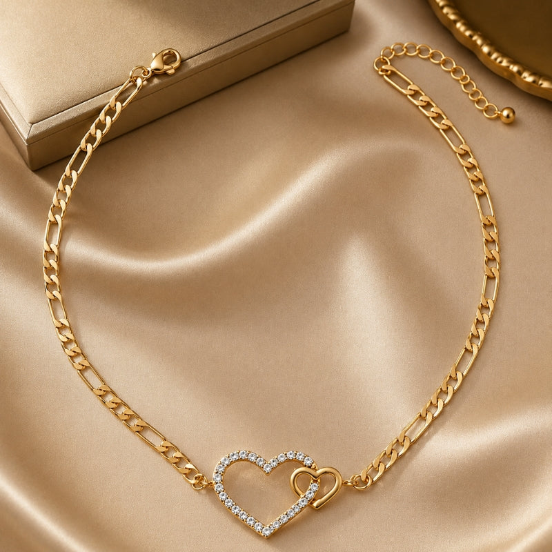 Collier Prestige Double Cœur