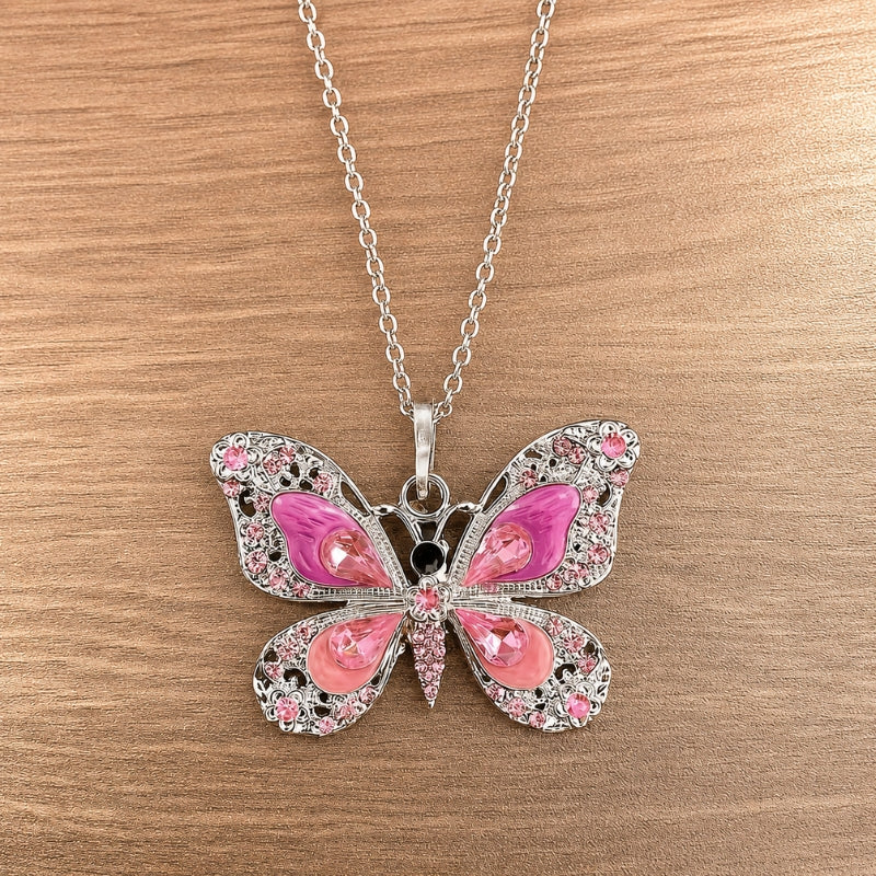 Collier Pendentif Papillon Radieux