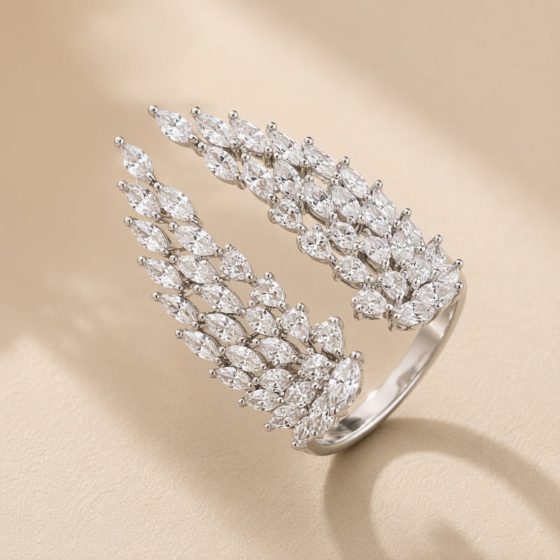Bague Aile en Zirconium Éternelle