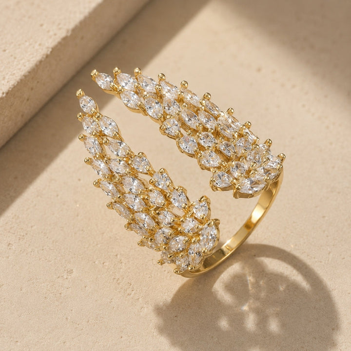 Bague Aile en Zirconium Éternelle