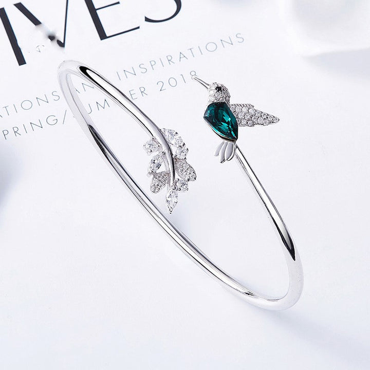 Bague Colibri Ajustable ornée d&