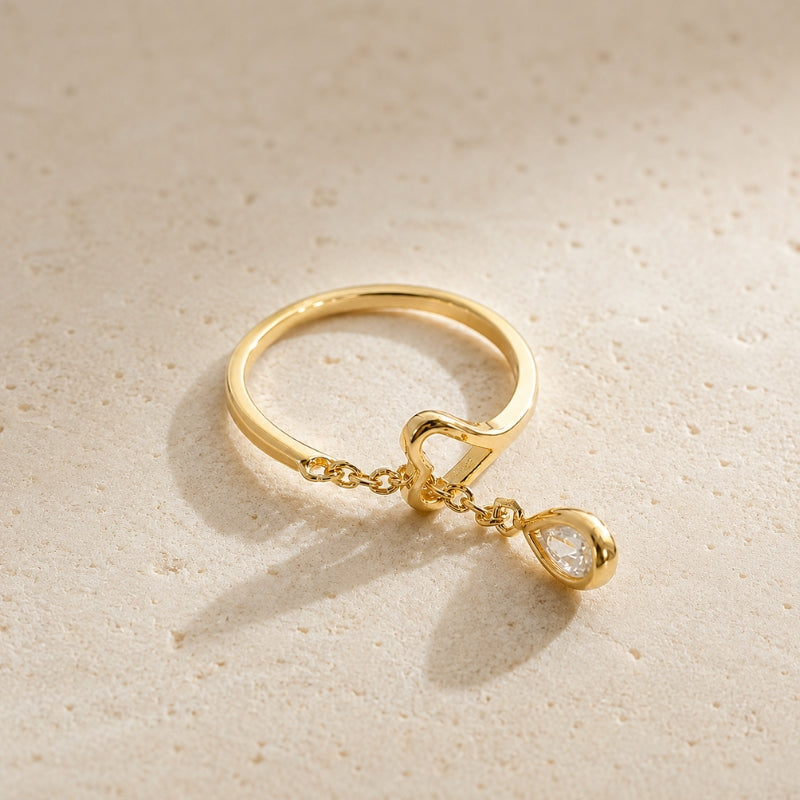 Bague Pendentif Cœur Élégante