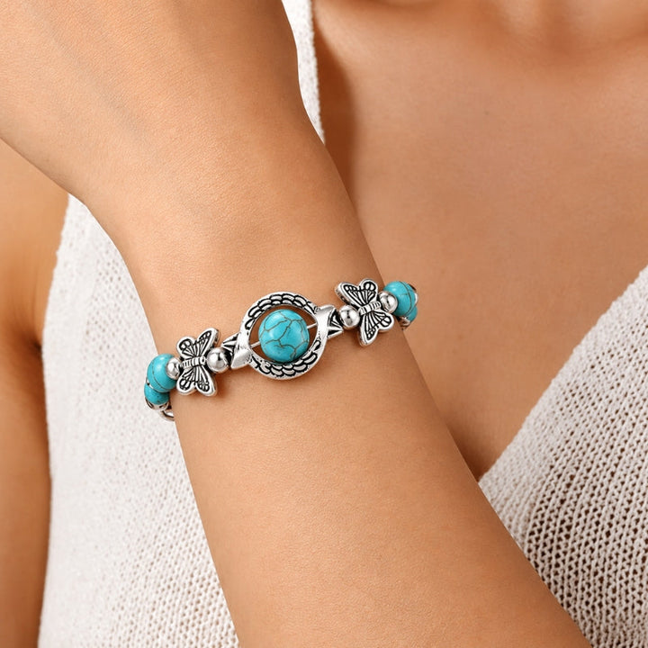 Bracelet exquis en perles de papillon