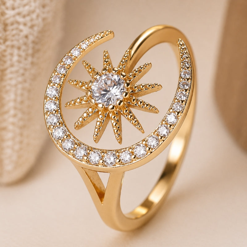 Bague Intemporelle Soleil et Lune