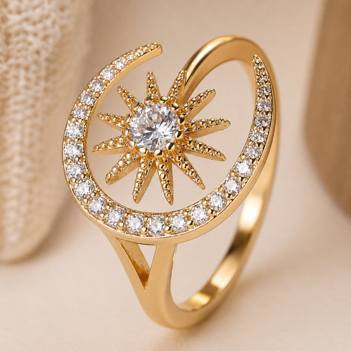 Bague Intemporelle Soleil et Lune