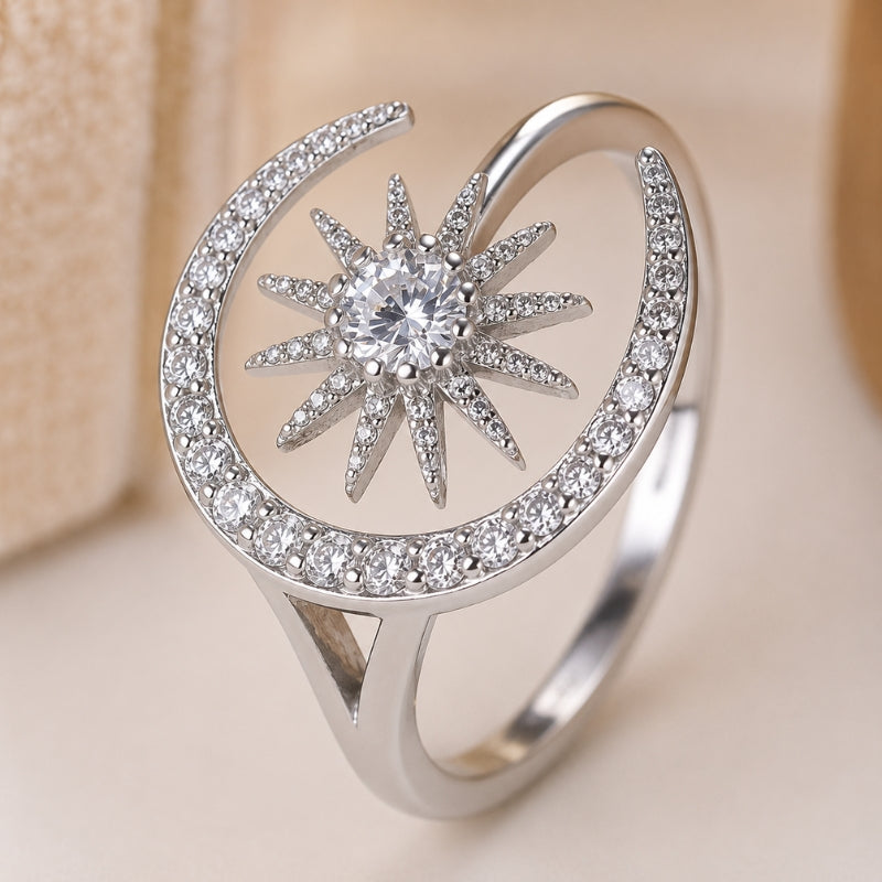 Bague Intemporelle Soleil et Lune