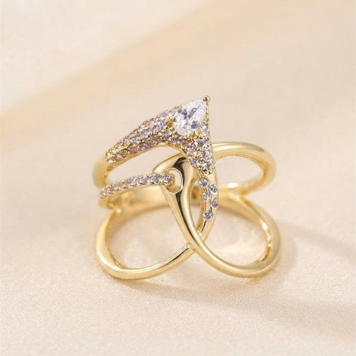 Bague Radiant en Zirconium Creux