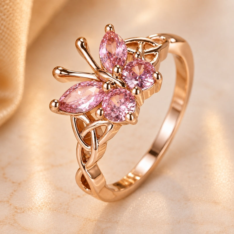 Bague Papillon en Taille Marquise