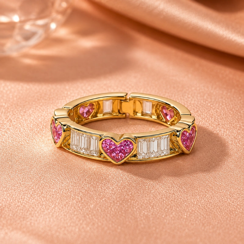 Bague Déclaration Cœur Brillant