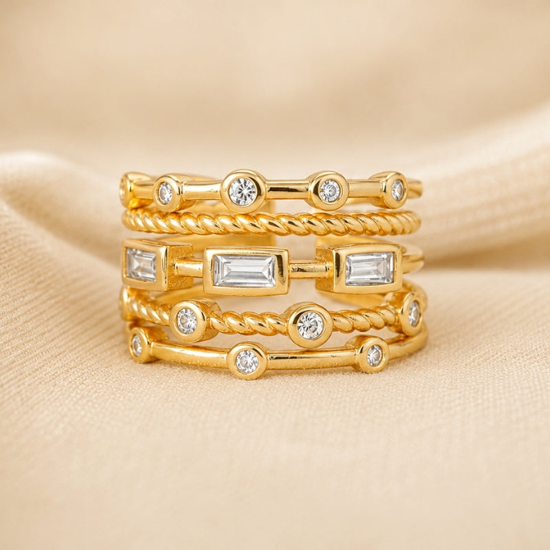Bague Couture Empilable en Or