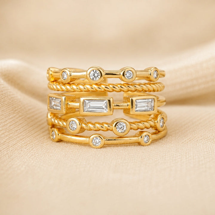 Bague Couture Empilable en Or