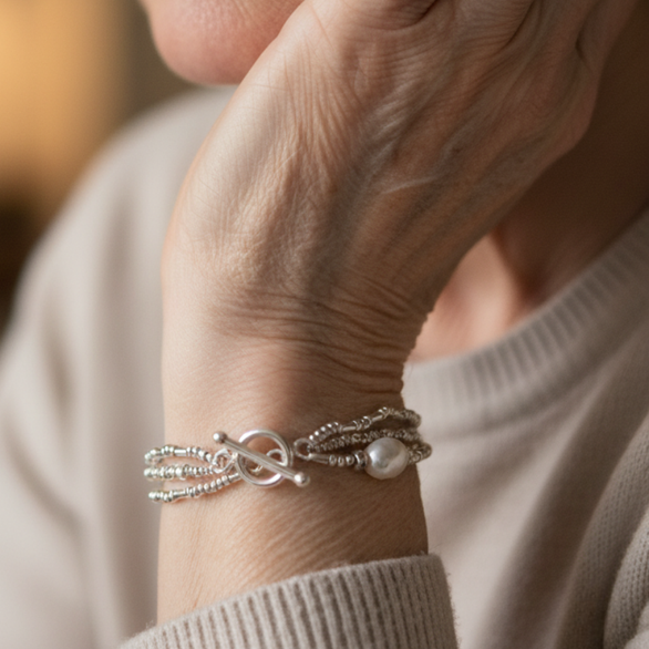 Ensemble de Bracelets en Perles Vintage