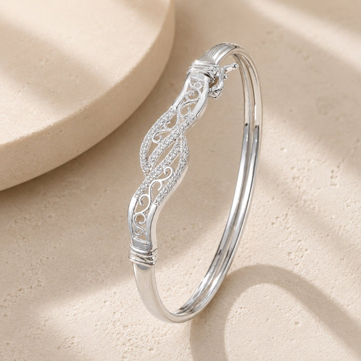 Bracelet Rétro en Laiton Brillant
