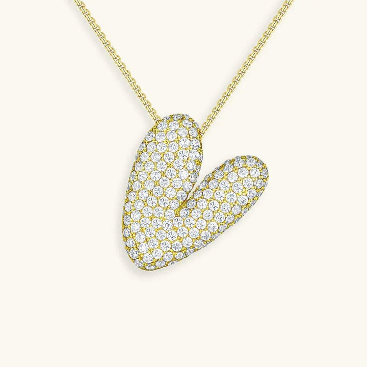 Collier Initial en Cristaux Boules