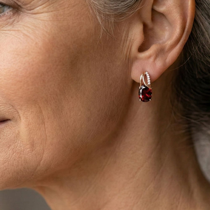 Veressa Ruby Red Earrings