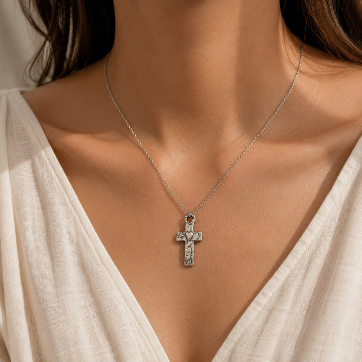 Collier Vintage Bohémien en Croix