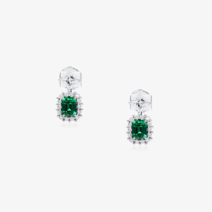 Vivid Emeralds Earrings
